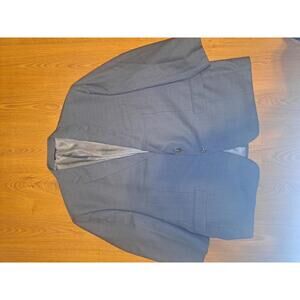 Ralph Lauren Sport Coat Mens 56R Gray 100% Wool Birdseye